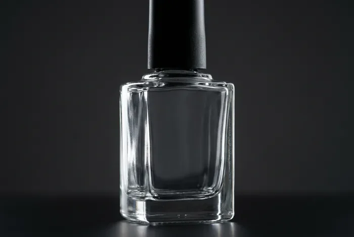 Où jeter les flacons de vernis à ongles : consignes de tri Gros plan minimaliste sur un flacon de vernis vide