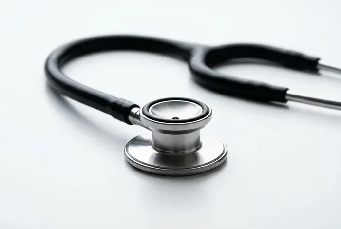 Quel est le prix d une fibroscopie en 2026 Stéthoscope médical sur fond blanc illustrant l article sur le prix de la fibroscopie