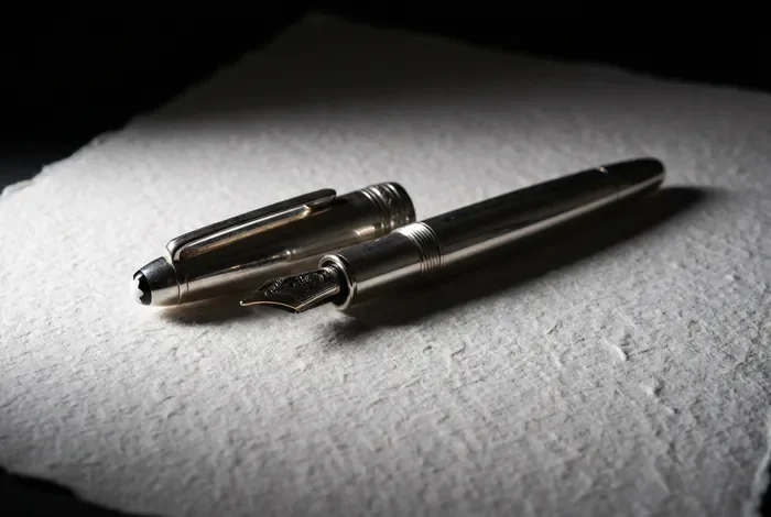 Arrêt maladie après inaptitude sans reclassement : les règles Stylo plume posé sur une feuille de papier, symbolisant la signature d'un arrêt de travail.