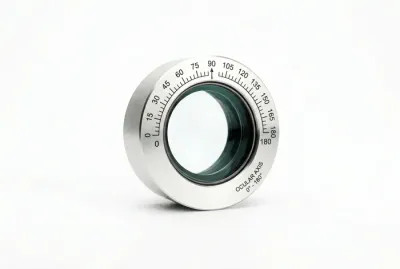 Icône minimaliste représentant un équipement d'examen ophtalmologique pour le kératocône