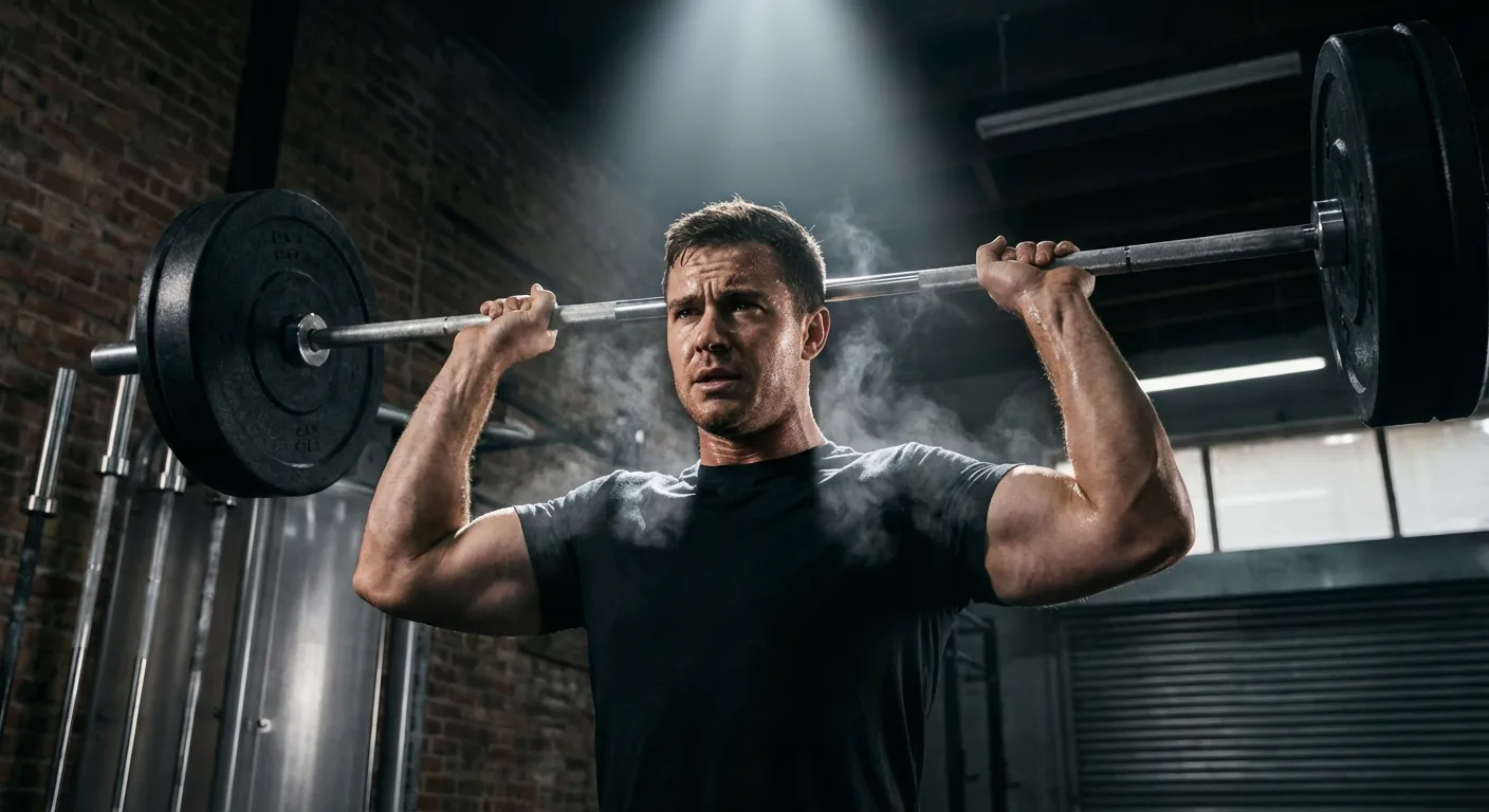 Athlète en plein effort physique intense illustrant le processus de désamination.