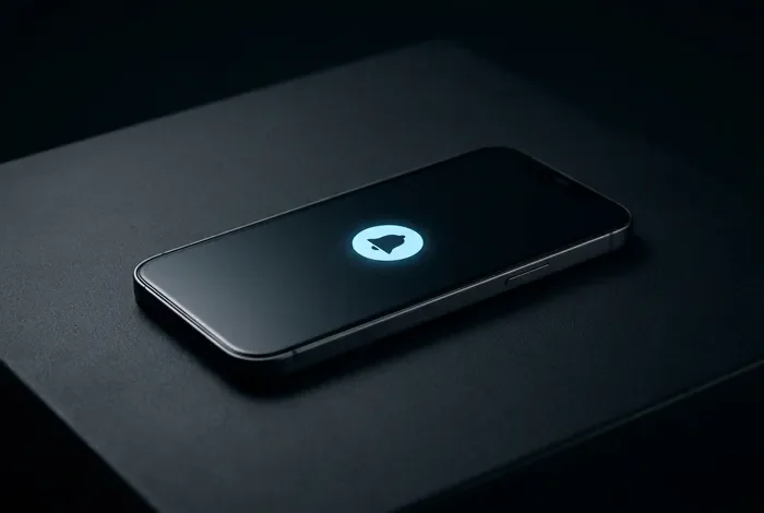 Obtenir un résultat de biopsie par téléphone en 2026 Gros plan minimaliste d'un smartphone affichant une notification, évoquant la réception d'un diagnostic.