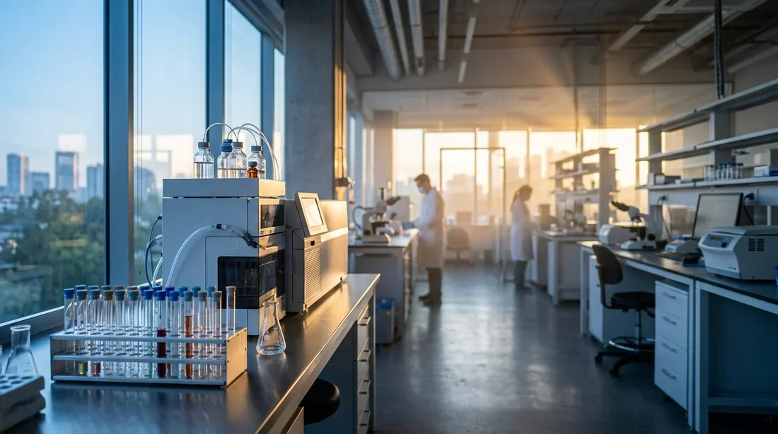 Équipement médical sophistiqué dans un laboratoire de haute technologie