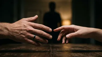 Illustration symbolique d'une relation familiale distante