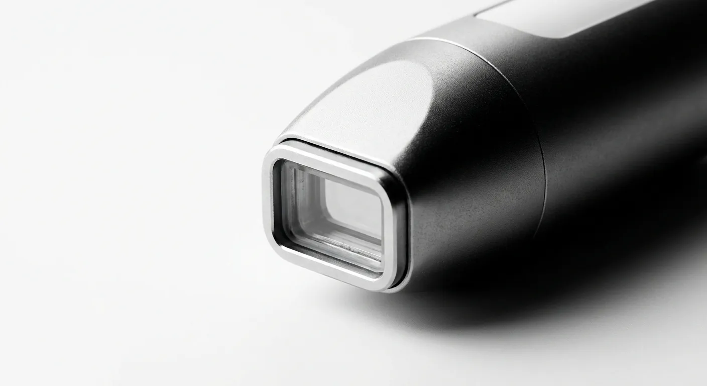 Gros plan sur un appareil d'épilation laser professionnel pour le visage